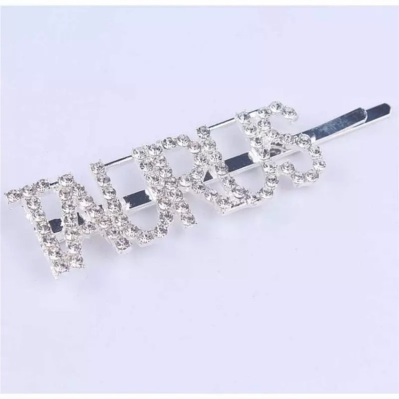 🆑10/$25🆑𝗖𝗟𝗘𝗔𝗥𝗔𝗡𝗖𝗘 TAURUS Silver Crystal Hairpin NEW - Picture 4 of 8